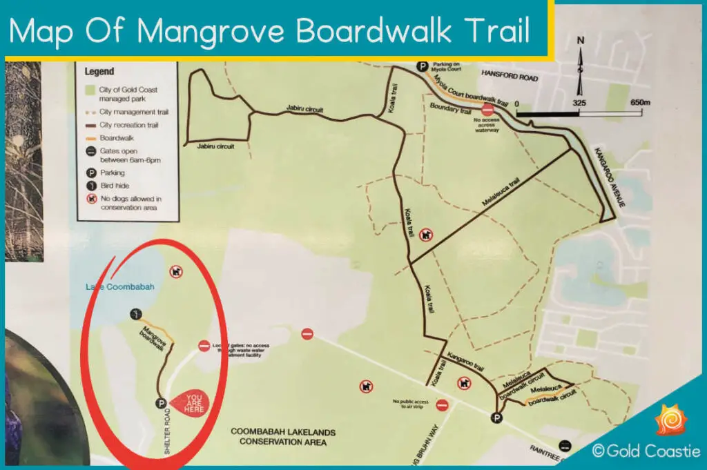 Map of Mangrove Boardwalk Trail